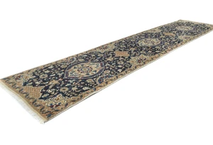 Purple-navy Classic 3X13 Nain Persian Runner Rug