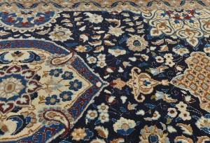 Purple-navy Classic 3X13 Nain Persian Runner Rug