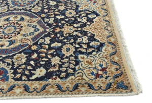 Purple-navy Classic 3X13 Nain Persian Runner Rug