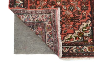 Vintage Bittersweet Red Floral Tribal 2'6X12'5 Hamedan Persian Runner Rug