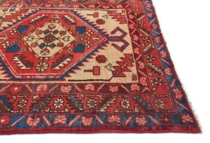 Semi Antique Red Tribal 3'2X10'6 Meshkin Persian Runner Rug