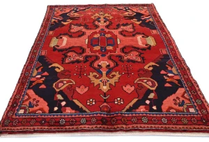 Vintage Red Tribal Floral 4'7X6'6 Lilian Persian Rug