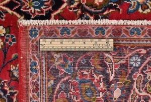 Vintage Red Traditional Floral 5X7 Kashan Persian Rug