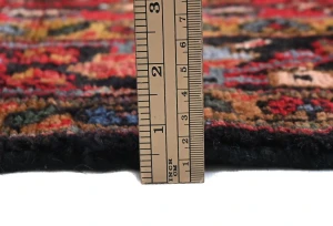 Vintage Red Floral Tribal 4X6 Hamedan Persian Rug