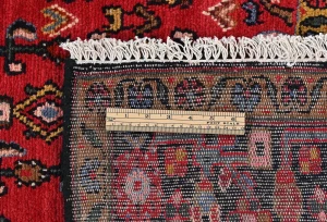 Vintage Red Floral Tribal 4X6 Hamedan Persian Rug