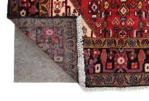 Vintage Red Floral Tribal 4X6 Hamedan Persian Rug