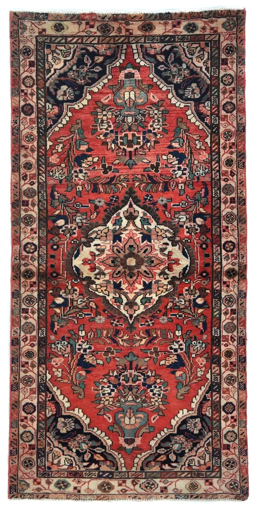 Vintage Red Tribal 3'4X6'10 Lilian Persian Rug