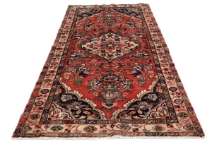 Vintage Red Tribal 3'4X6'10 Lilian Persian Rug