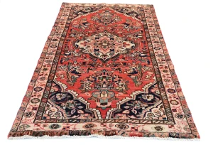 Vintage Red Tribal 3'4X6'10 Lilian Persian Rug