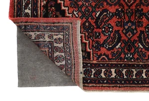 Vintage Bittersweet Red Floral Tribal 4'4X6'11 Hamedan Persian Rug