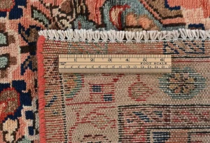 Vintage Light Salmon Floral Tribal 3'4X7'1 Hamedan Persian Rug