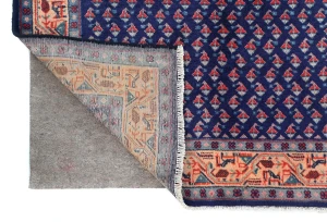 Vintage Purple-navy Tribal 3X5 Botemir Persian Rug