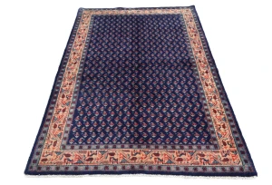 Vintage Purple-navy Tribal 3X5 Botemir Persian Rug