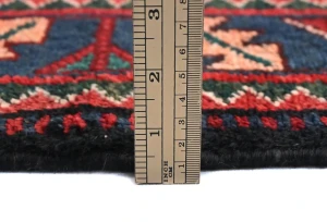 Vintage Red Tribal 3'4X9'5 Hamedan Persian Runner Rug