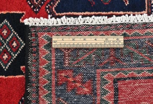 Vintage Red Tribal 3'4X9'5 Hamedan Persian Runner Rug