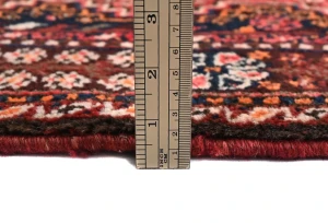 Vintage Red Tribal 3'6X9'5 Shiraz Persian Runner Rug