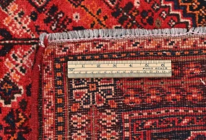 Vintage Red Tribal 3'6X9'5 Shiraz Persian Runner Rug