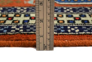 Orange Tribal Geometric 3X10 Ghoochan Persian Oriental Runner Rug