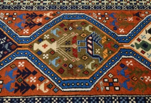 Orange Tribal Geometric 3X10 Ghoochan Persian Oriental Runner Rug