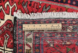Vintage Red Tribal 2X10 Karajeh Persian Runner Rug