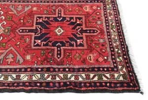Vintage Red Tribal 2X10 Karajeh Persian Runner Rug