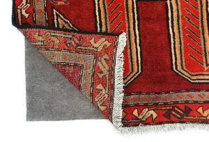 Vintage Purple-navy Tribal 3'6X10'5 Meshkin Persian Runner Rug