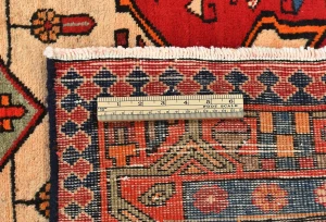 Vintage Red Tribal 3'5X10 Heriz Persian Runner Rug