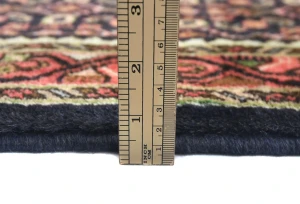 Vintage Purple-navy Allover Tribal 3X12 Hamedan Persian Runner Rug