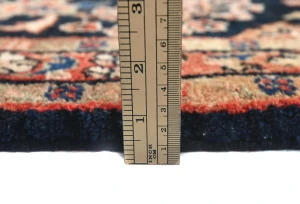 Vintage Purple-navy Tribal 3X15 Hamedan Persian Runner Rug