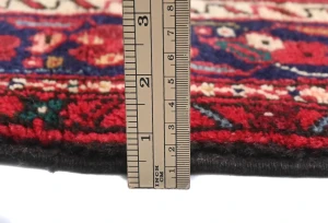 Vintage Red Tribal 4X7 Karajeh Persian Rug