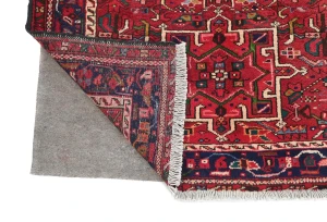 Vintage Red Tribal 4X7 Karajeh Persian Rug