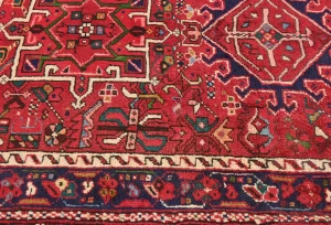 Vintage Red Tribal 4X7 Karajeh Persian Rug