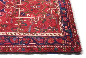 Vintage Red Tribal 4X7 Karajeh Persian Rug