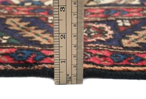 Vintage Cream Floral Tribal 3X5 Hamedan Persian Rug