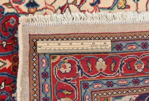 Vintage Cream Floral 3'6X4'7 Sarouk Persian Rug