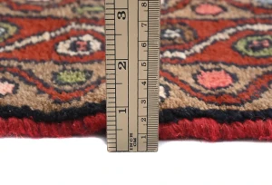 Vintage Bittersweet Red Floral Tribal 3X5 Hamedan Persian Rug