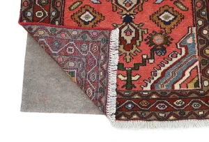 Vintage Bittersweet Red Floral Tribal 3X5 Hamedan Persian Rug