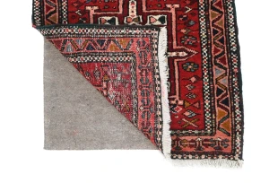 Vintage Red Tribal 2X10 Karajeh Persian Runner Rug