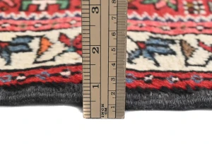 Vintage Red Tribal 2'4X10 Karajeh Persian Runner Rug