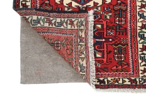 Vintage Red Tribal 2'4X10 Karajeh Persian Runner Rug