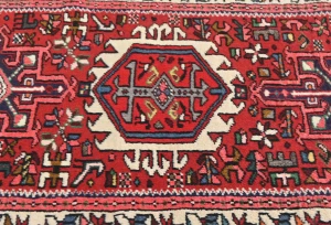 Vintage Red Tribal 2'4X10 Karajeh Persian Runner Rug