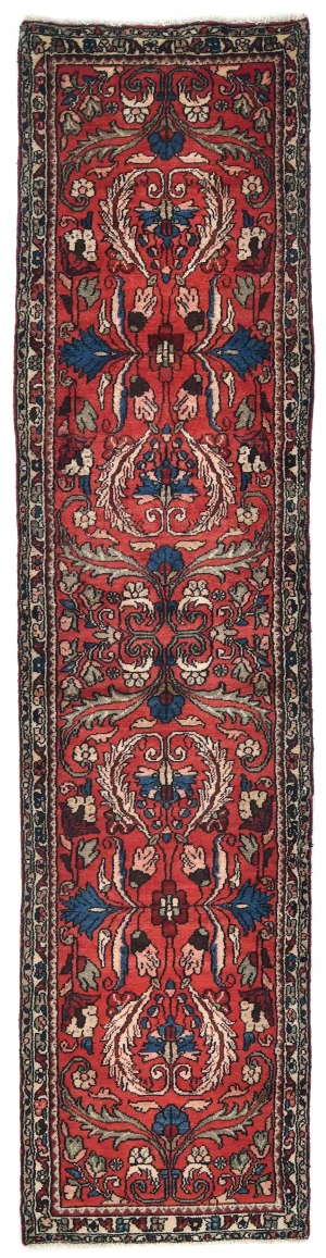 Vintage Red Tribal 3X11 Lilian Persian Runner Rug