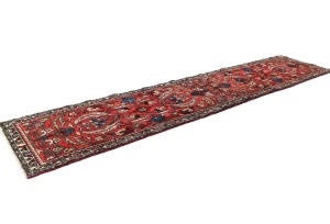 Vintage Red Tribal 3X11 Lilian Persian Runner Rug