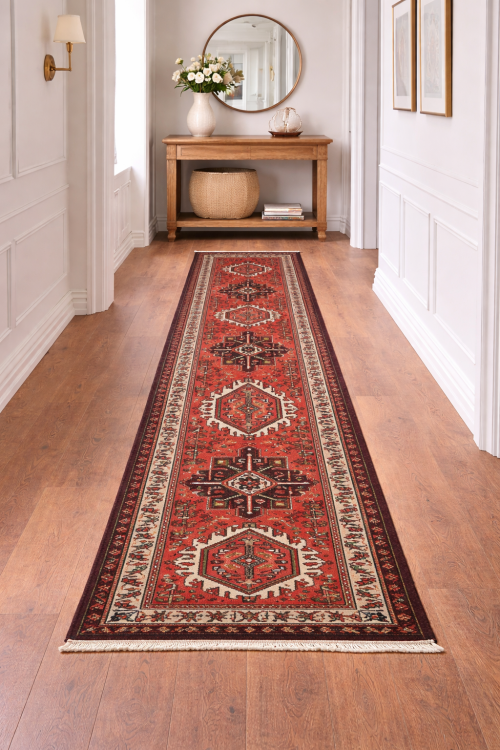 2'4 x 9'5 Hand Knotted Karajeh Persian Wool Runner Rug