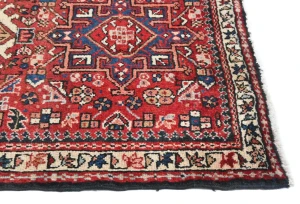 Vintage Red Tribal 3X10 Karajeh Persian Runner Rug