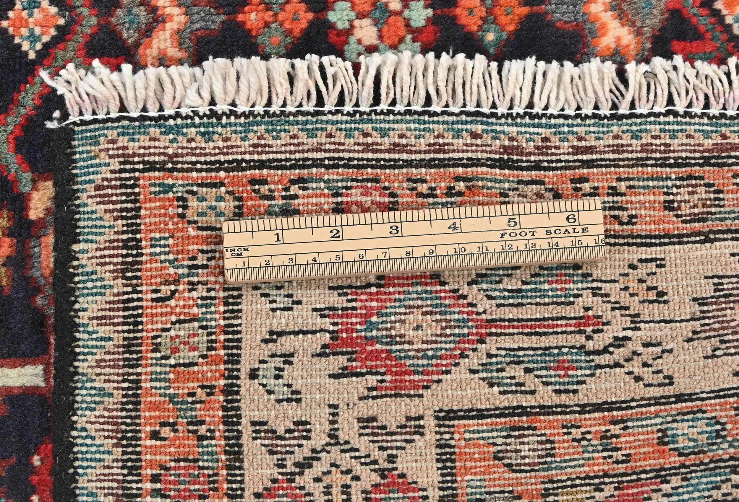 Vintage Plum Floral Tribal 4X11 Hamedan Persian Runner Rug