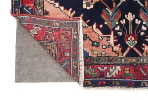 Vintage Dark Purple-navy Tribal 4'6X10'2 Nahavand Persian Runner Rug