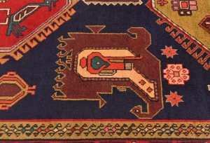 Vintage Purple Tribal 5X10 Meshkin Persian Runner Rug