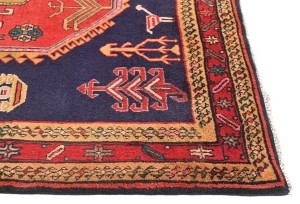 Vintage Purple Tribal 5X10 Meshkin Persian Runner Rug