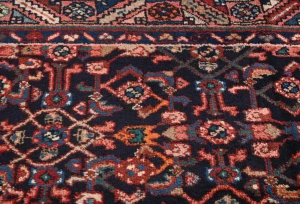 Vintage Plum Floral Tribal 4'3X8'8 Hamedan Persian Rug